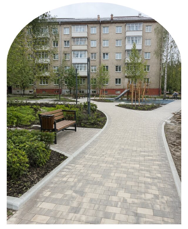 Благоустройство двора МКД под ключ в Скопине от 260525 р. | Метпроект-Скп